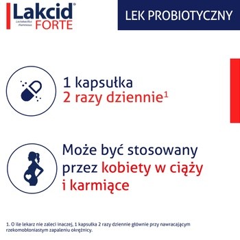 Lakcid forte, kapsułki twarde, 10 szt.