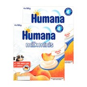 alt Zestaw 2x Humana Milk Minis Deserek jogurtowy o smaku brzoskwiniowym