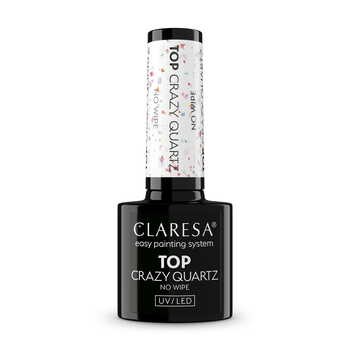 Claresa Top No Wipe Crazy Quartz, top hybrydowy, 5 g