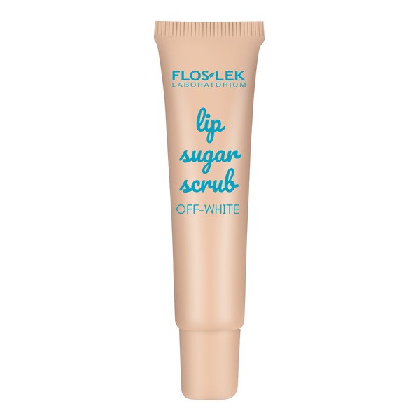FlosLek Laboratorium Flos-Lek Lip Care, peeling cukrowy do ust, off-white, 14 g