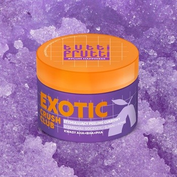 Farmona Tutti Frutti #PlumHappiness, stymulujący peeling cukrowy, 250 g