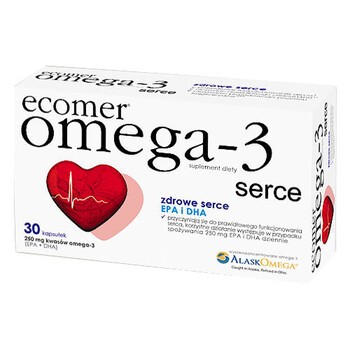 Ecomer Omega-3 serce, kapsułki, 30 szt