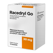 Racedryl Go, 30 mg, granulat do sporządzania zawiesiny doustnej, 10 saszetek