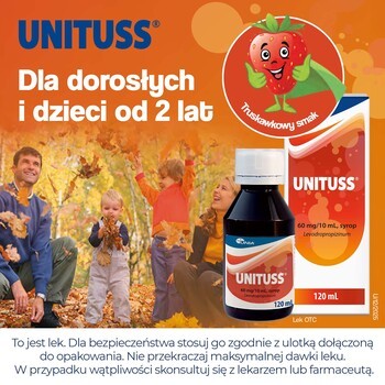 Unituss, 60 mg/10 ml, syrop, 120 ml