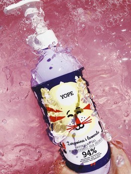 Yope, żel pod prysznic dla dzieci, Żurawina i Lawenda, 400 ml