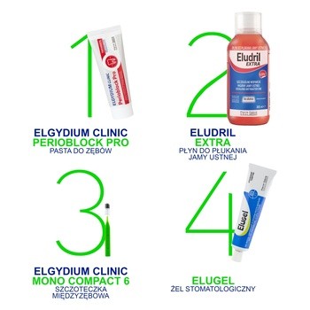 Elgydium Clinic Mono Compact 6, szczoteczka międzyzębowa, 4 szt.
