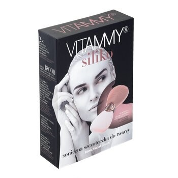 Vitammy Siliko, szczoteczka soniczna do twarzy, kolor pudrowy róż
