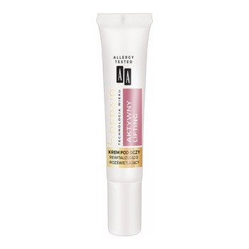 AA Technologia Wieku 5 Repair 50+, aktywny lifting krem pod oczy rewitalizująco-rozświetlający, 15 ml