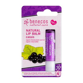 Benecos Natural Lip, balsam do ust, Czarna porzeczka, 4,8 g