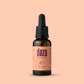 Doza Skupienia Ashwagandha, krople, smak arbuzowy, 30 ml