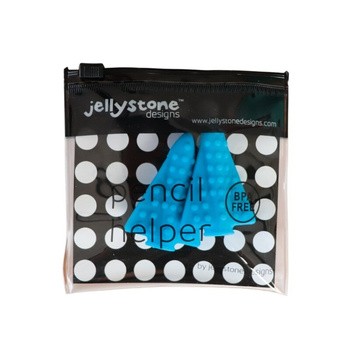 Jellystone Designs, nakładki antystresowe na ołówek, niebieskie, 2 szt.