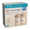 Canpol Babies Natural Shape, butelki ze smoczkiem dwustrefowym, 260 ml, przepływ wolny, 2 szt.