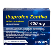 Ibuprofen Zentiva, 400 mg, tabletki powlekane, 20 szt.