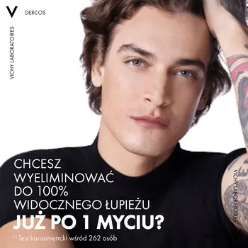 Vichy Dercos DS, szampon przeciwłupieżowy, włosy normalne i przetłuszczające się, 390 ml