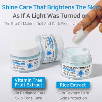 APLB Hyaluronic Acid Ceramide HA B5, krem nawilżający do twarzy z kwasem hialuronowym, ceramidami i witaminą B5, 55 ml