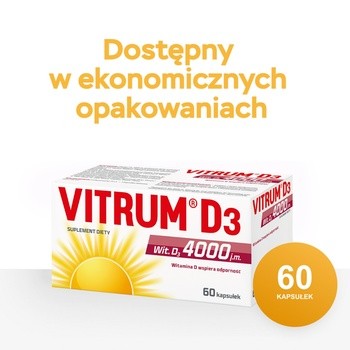 Vitrum D3 4000, kapsułki, 60 szt.