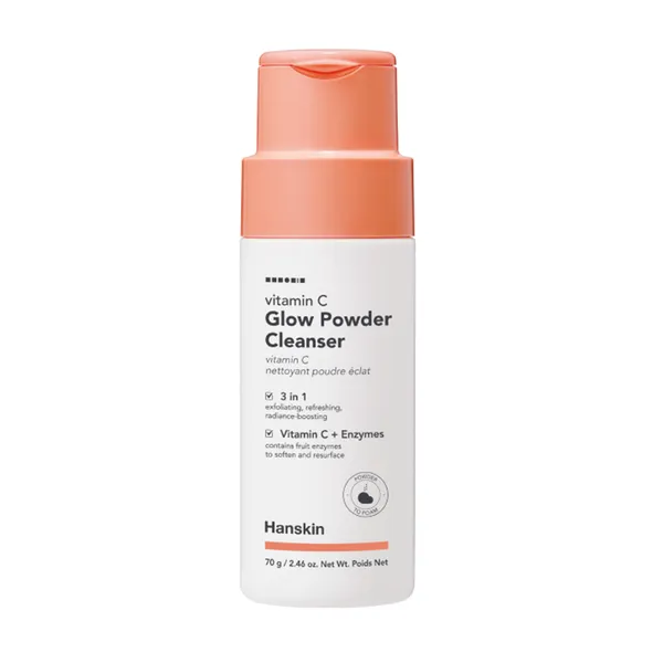 Пудра для умывания Hanskin Vitamin C Glow Powder Cleanser с витамином C, отшелушивающая, 70 г