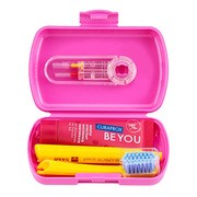 Curaprox Travel Set, zestaw podróżny, różowy, 1 szt.