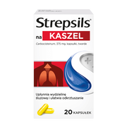 Strepsils na kaszel, 375 mg, kapsułki twarde, 20 szt.