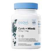 Osavi Cynk + Miedź, 15 mg + 1 mg, kapsułki twarde, 60 szt. https://azcdn.doz.pl/image/d/product/c1216b0b-scale-180x180.png