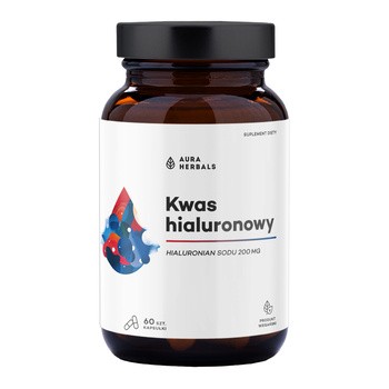 Aura Herbals Kwas hialuronowy 200 mg, kapsułki, 60 szt.