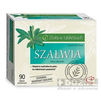 Szałwia, tabletki powlekane, 90 szt