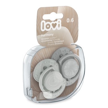 Lovi Harmony Boy, silikonowy smoczek dynamiczny 0-6 m, 2 szt.