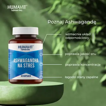 Humavit Ashwagandha Na Stres, kapsułki, 30 szt.
