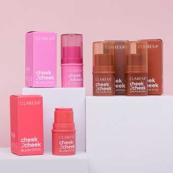 Claresa cheek2cheek, róż w sztyfcie, 01 Candy Pink, 5,5 g