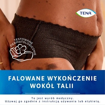 Tena Silhouette Plus, majtki chłonne, Black, rozmiar L, 10 szt.
