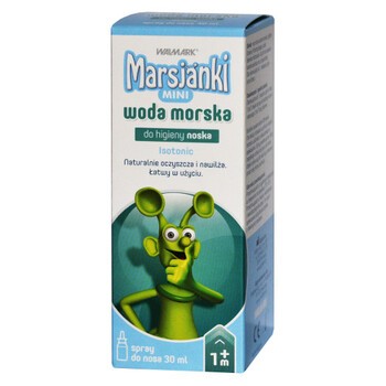 Marsjanki Mini, woda morska do higieny noska w sprayu, isotonic, 30 ml
