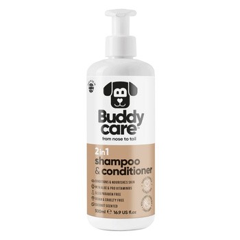 Buddy care, szampon i odżywka 2w1, kokos, 500 ml