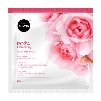 Aroma Home Róża z wanilią saszetka zapachowa, 5,5 g