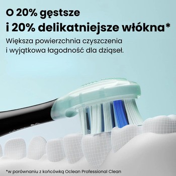 Oclean Ultra Gum Care, końcówki do szczoteczki, białe, 2 szt.