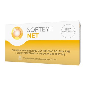 Softeye Net, żel do oczu, 20 pojemników jednodawkowych x 0,4 ml