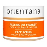 Orientana, naturalny kremowy peeling do twarzy, papaja i żeń-szeń indyjski, 50 g        