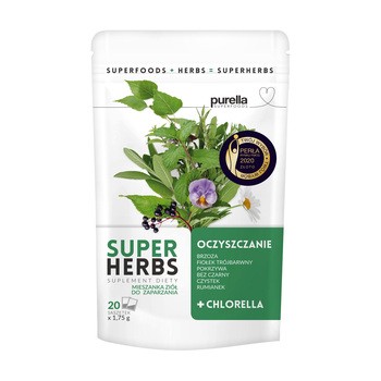 Purella SuperHerbs, mieszanka ziół Oczyszczanie, 35 g