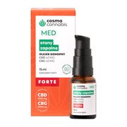 alt Cosma Cannabis Med Stany zapalne CBD CBG Forte, olejek,15ml