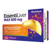 Erbafarm EssentiLiver Max 600 mg, kapsułki, 30 szt. https://azcdn.doz.pl/image/d/product/b14da33f-scale-180x180.png