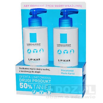 La Roche-P Lipikar Syndet, żel-krem, 400 ml x 2 opakowania