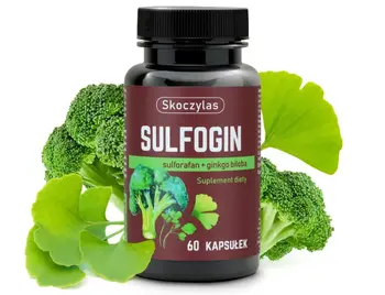 Skoczylas Sulfogin sulforafan + ginkgo biloba, kapsułki, 60 szt.