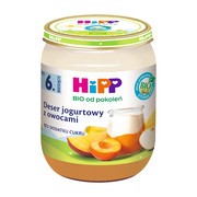 Hipp BIO od pokoleń, Deser jogurtowy z owocami, po 6. m-cu.,160 g