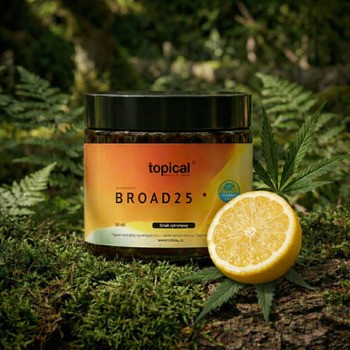 Topical Broad 25, żelki konopne bez cukru, smak cytrynowy, 30 szt.