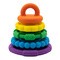 Jellystone Designs, silikonowy gryzak sensoryczny Mała tęczowa wieża, 1 szt.