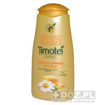 Timotei Złociste Refleksy, szampon do włosów, rozjaśniający, 250 ml