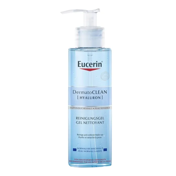 Гель для умывания Eucerin DermatoClean Hyaluron, для нормальной, комбинированной и чувствительной кожи, 200 мл