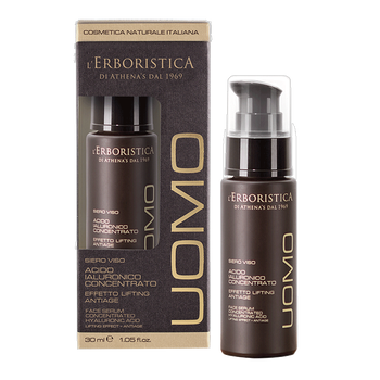 L'Erboristica Uomo, serum do twarzy dla mężczyzn z kwasem hialuronowym, 30 ml