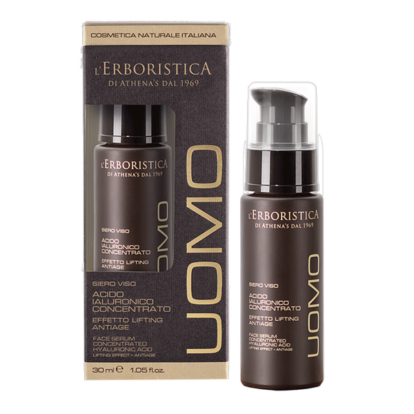 L'Erboristica L'Erboristica Uomo, serum do twarzy dla mężczyzn z kwasem hialuronowym, 30 ml — Składniki i ocena
