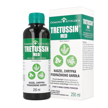 Tretussin Med, syrop o smaku czarnej porzeczki, 250 ml