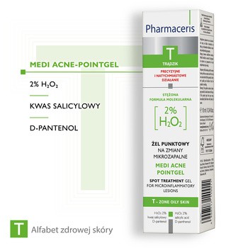 Pharmaceris T Medi Acne-Pointgel, żel punktowy na miejscowe zmiany mikrozapalne, 10 ml
